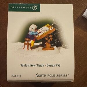 Department 56 North Pole Series Santa’s New Sleigh